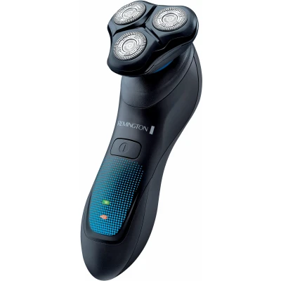 Abbildung von Remington Rotationsrasierer HyperFlex Aqua XR1430, flexibler Schwingkopf, ComfortFloat Scherringe, Nass und Trockenanwendungen, schwarz/blau