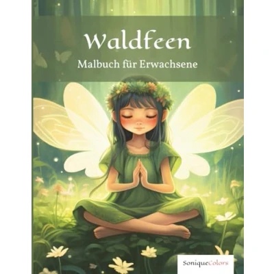 Abbildung von Waldfeen Malbuch für Erwachsene: 50 zauberhafte Motive von Feen und Elfen in verwunschenen Wäldern ein kreatives Ausmalabenteuer magische Stunden der Entspannung