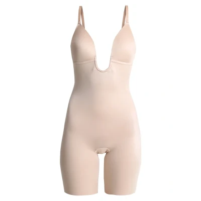 Abbildung von Spanx SUIT YOUR Fancy Plunge LOW BACK MID TIGH Body, Damen, Größe: Medium, Champagne beige