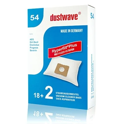 Abbildung von Megapack 20 Staubsaugerbeutel passend für Progress PC 2469 DB Staubsauger/dustwave® Markenstaubbeutel/Made in Germany + inkl. Microfilter