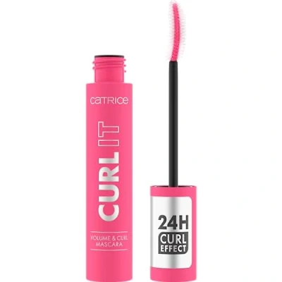 Abbildung von Catrice Curl IT Volume &amp; Mascara, Nr. 010, Schwarz, langanhaltend, volumengebend, schwunggebend, intensiv, matt, vegan, ohne Mikroplastikpartikel, Nanopartikel frei, Parfüm, 1er Pack (11ml)