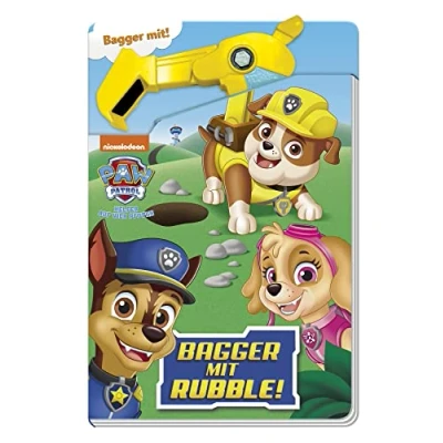 Abbildung von PAW Patrol: Bagger mit Rubble!: Pappbilderbuch beweglicher Baggerschaufel aus Kunststoff