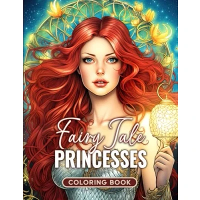 Abbildung von Fairy Tale Princesses Coloring Book: Enter the Enchanting World with 50 Grayscale Illustrations, Depicting Magical Lives of