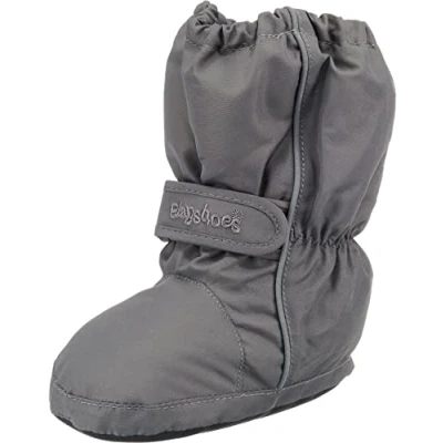 Abbildung von Playshoes Kinder Thermo Bootie, warm gefütterte Krabbel Schuhe für Jungen und Mädchen, mit Motiv gestickt