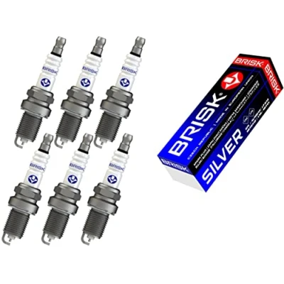 Abbildung von BRISK Silver DR15YS 1334 Zündkerzen Benzin LPG GPL CNG Autogas, 6 Stück