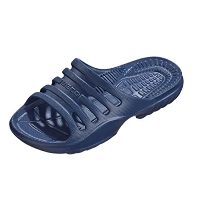 Abbildung von Beco Badeschuhe Kinder leichte EVA Badesandalen für Mädchen &amp; Jungen, komfortable Badeschlappen ideal Schwimmbad oder Strand in Türkis, Größe: 33