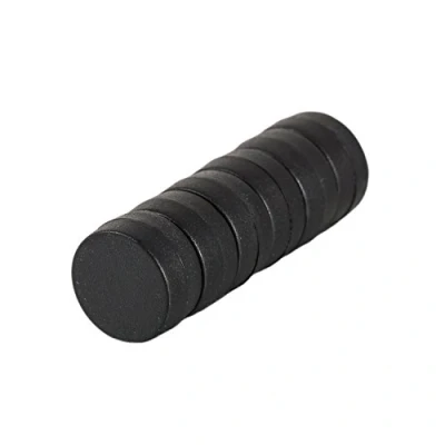 Abbildung von Magnetastico 6x starke Neodym Magnete mit Schutzschicht Farbe Schwarz &amp; Größe 12x6 mm Kleine extra stark, Büromagnete Mini Magnet für Magnettafel Kühlschrank Whiteboard Glasmagnettafel