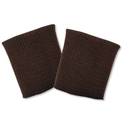 Abbildung von USIT, Manschetten aus Wolle, 8 x 9 cm, ideal zum Reparieren von Jacken und Jacken, 1 Paar, Dunkelbraun