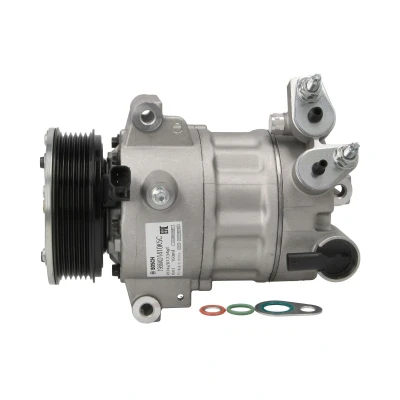 Abbildung von BOSCH 1 986 AD1 410 Kompressor 12V PS R1 R1234yf, R134a mit Montageanleitung, Dichtring