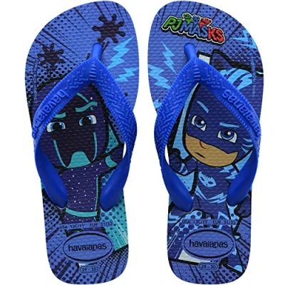 Abbildung von Havaianas Jungen Kinder Top Pj Masks Flip Flop, Blau Blue Water, 1/2 UK Child