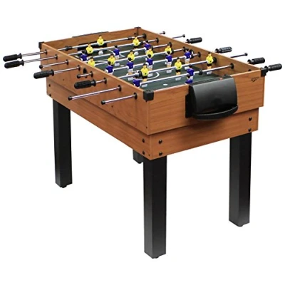 Abbildung von Carromco Unisex Jugend Multifunktionstischfussball Multigame Choice xt 10 in 1 Inklusive Billardkugeln, 2 Queues, 6010, Braun, 1226 x 62x 82 EU