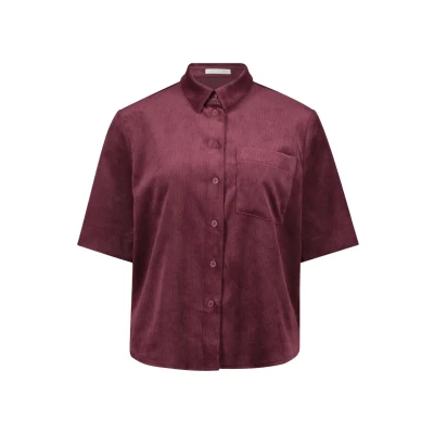 Abbildung von Betty &amp; Co MIT Aufgesetzten Taschen Hemdbluse, Damen, Größe: 38, Dark aubergine