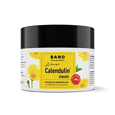 Abbildung von BANO Arlberger Calendulin Ringelblumensalbe I für trockene Haut unterstützt die Wundheilung geeignet als Narbencreme mit Vitamin E (200 ml (1er Pack))