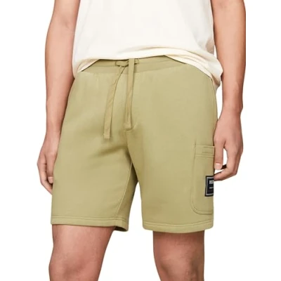 Abbildung von Tommy Hilfiger FLAG LOGO Badge Jogginghose, Herren, Größe: XL, Faded olive