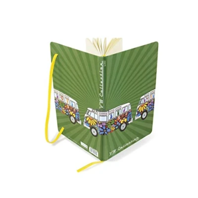 Abbildung von BRISA VW Collection Volkswagen Notiz Tage Schreib Buch, liniert im Hardcover Einband T1 Bus Design DIN A5 (Love Bus/Grün)