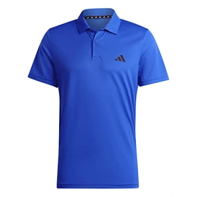 Abbildung von adidas Herren Train Essentials Training Polo Shirt, Lucid Blue/Black, L