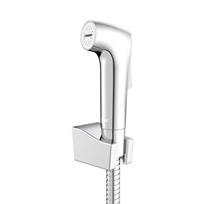 Abbildung von WENKO Wasserspar Bidet Set Mod. Watersaving, wassersparendes Hygiene WC mit nachhaltigem System, 30% Wasser sparen bei vollem Komfort, inkl. Handbrause, Schlauch &amp; Wandhalterung