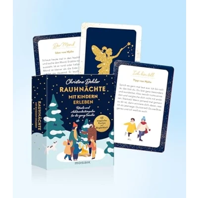 Abbildung von Rauhnächte mit Kindern erleben: 48 magische Inspirationskarten Begleitheft Rituale und Achtsamkeitsimpulse für die ganze Familie