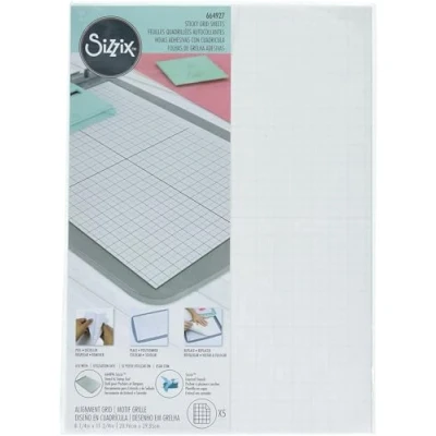 Abbildung von Sizzix Sizzx Accessory Sticky Grid Blätter 8 1/4 „x 11 5/8&quot; 5PK 664927 Kapitel 3 2022, Multicolour, One Size