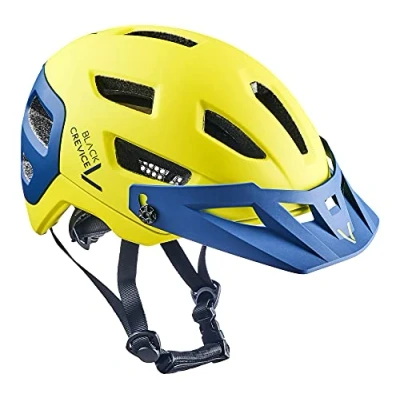 Abbildung von Black Crevice MTB Fahrradhelm, Yellow/Navy, M/L (58 61cm)…