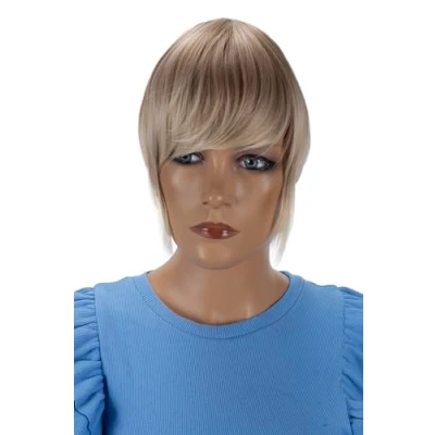Abbildung von CAISHA Pony Clip In Extensions Stirnfransen Haarteil Haarverlängerung Blond Mix F15 2