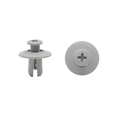 Abbildung von sourcing map 20Stk. Grau Auto Kunststoff Nieten Dichtungsleiste Dichtungsstreifen Befestigungsclip Fastener Clip 8mm