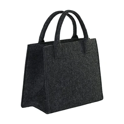 Abbildung von Brandsseller Praktische Einkaufstasche Shoppingbag Freizeittsche Aufbewahrungsbehälter aus Filz ca. 35 x 20 28 cm Anthrazit