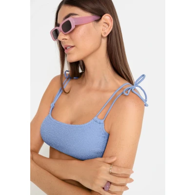Abbildung von Lascana LSCN BY Bustier Bikinitop, Damen, Größe: Small, Rauchblau
