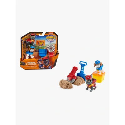 Abbildung von Spin Master Spielwelt »Rubble &amp; Crew Figuren Set Solid Charger Wheeler«, mit Kinetic Built It Sand