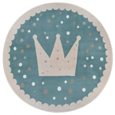 Abbildung von HANSE Home Kinderteppich »Adventures Crown«, rund, 8 mm Höhe, Spielteppich, fest, Kinderzimmer, Kurzflor, Spielunterlage