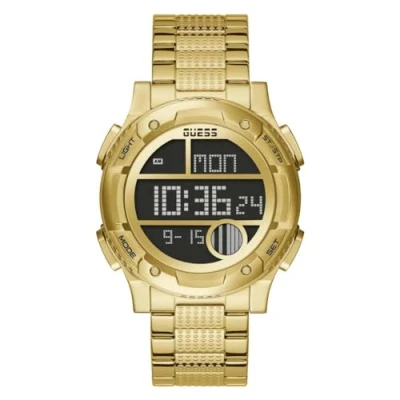 Abbildung von GUESS Digitaluhr, gelb(gold), Gr. One Size