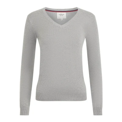 Abbildung von LeMieux Pullover Elite V Neck Damen Grau 44