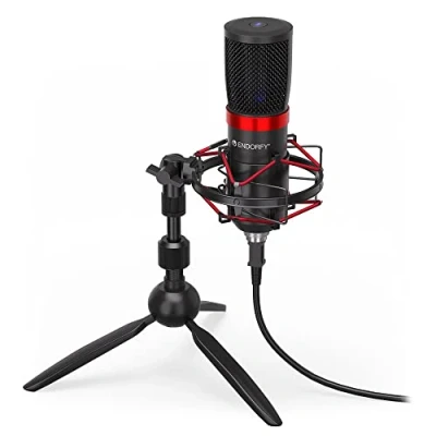 Abbildung von ENDORFY Solum Streaming T, Mikrofon PC Plug&amp;Play USB für Gaming, Streaming, Podcasts, ASMR, Kompatibel mit PC, Mac, PS4, PS5, Xbox, Stummschaltungstaste, Popfiltr, Dreibein Stativ, EY1B003