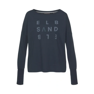 Abbildung von Elbsand Langarmshirt »Niola«, mit großem Frontprint, Longsleeve aus Baumwoll Mix, sportlich casual