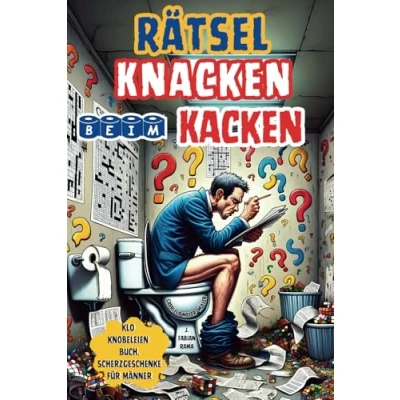 Abbildung von Rätsel Knacken Beim Kacken: Klo Knobeleien Rätselbuch fürs Stille Örtchen. Viele Humorvolle Rätsel, Anekdoten, Witze, Fakten und ein ... Geschenke für Männer. (Lustiges Buch, Band 1)