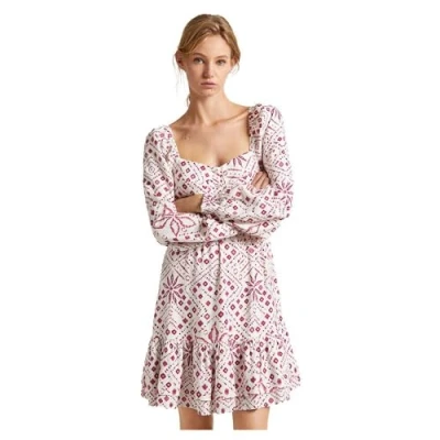 Abbildung von Pepe Jeans DOXA Freizeitkleid, Damen, Größe: Small, Mousse white