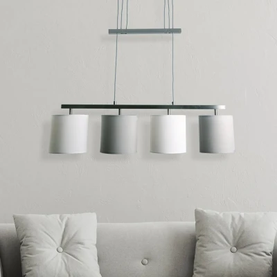 Abbildung von näve Pendelleuchte »Tilde«, 4 flammig, Leuchtmittel E27 ohne Leuchtmittel, verstellbar, Stahl/Textil, Höhe: 116cm, exkl. 4x max. 40W