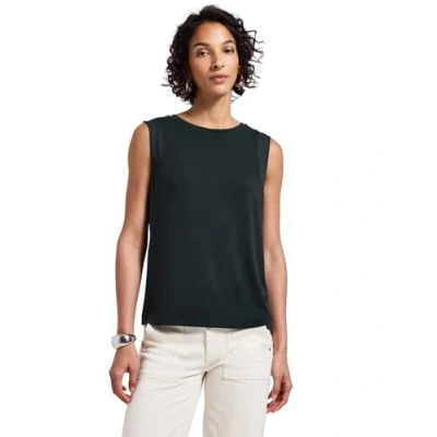 Abbildung von Street One MIT Chiffondetails Top, Damen, Größe: 36, Grün