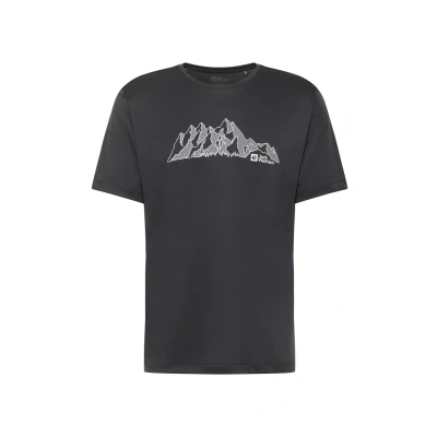 Abbildung von Jack Wolfskin Herren Peak Graphic M T Shirt, MTN Phantom, L EU