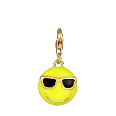 Abbildung von Elli Smiling FACE COOL Anhänger, Damen, Größe: One Size, Gold