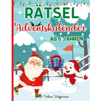 Abbildung von Rätsel Adventskalender ab 6 Jahren: Rätselbuch für Kinder: 24 Tage Rätselspaß bis Weihnachten: Logikrätsel, Labyrinthe, Fehlersuche, Wortsuche, Punkt zu Punkt, Malen nach Zahlen