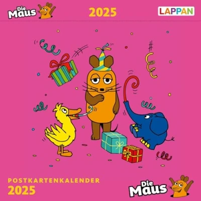 Abbildung von der Kalender mit Maus Postkartenkalender 2025: 53 Postkarten zum Sammeln und Verschicken Für kleine große Fans