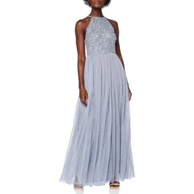 Abbildung von Maya Deluxe Damen Rl004 Mm Bridesmaid Dress, Dusty Blue, 42 EU