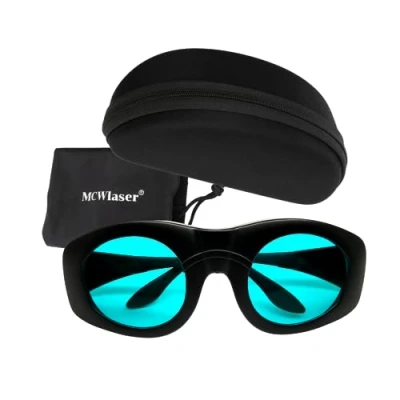 Abbildung von MCWlaser Laserschutzbrille OD7+ 680nm 1100nm DIR L6 laser Safety Glasses Goggles für ND:YAG, Dioden 694nm 755nm 808nm 980nm 1064nm breites Spektrum kontinuierliche Absorption Typ EP 15 style 4