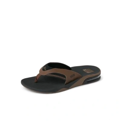 Abbildung von Reef Herren Fanning Flipflop, Black and Tan, 47 EU