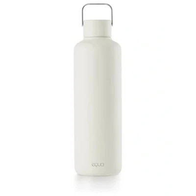 Abbildung von EQUA Timeless Trinkflasche, Edelstahl, 1000ml, BPA frei, auslaufsicher, haltbar, multifunktional, Gebrochenes Weiß, groß