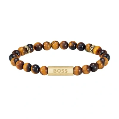 Abbildung von BOSS Sphere Armband goldcoloured, Herren, Größe: One Size, Gold coloured