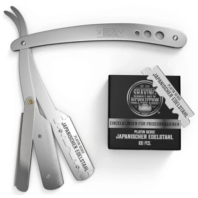 Abbildung von Viking Revolution Rasiermesser Herren Professionelle Mit Wechselklinge Für Männer +100 Klingen Set