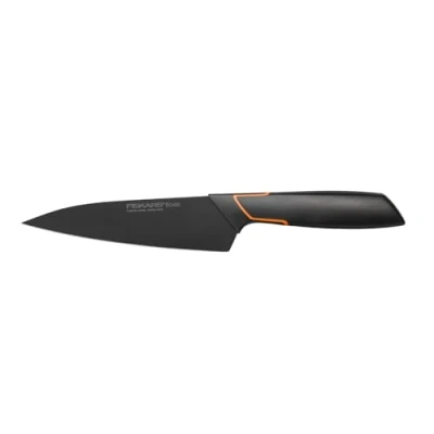 Abbildung von Fiskars Kochmesser, Modernes Design, Gesamtlänge: 27 cm, Qualitätsstahl/Kunststoff, Edge, 1003095, Schwarz