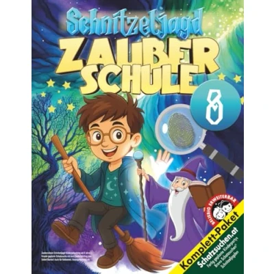 Abbildung von Zauberschule Schnitzeljagd Kindergeburtstag ab 8 Jahre: Kreativ geplante Schatzsuche mit dem Zauberlehrling zum Sofort Starten! Auch für Halloween, Hexengeburtstag etc. (Bravo Schatzsuche)